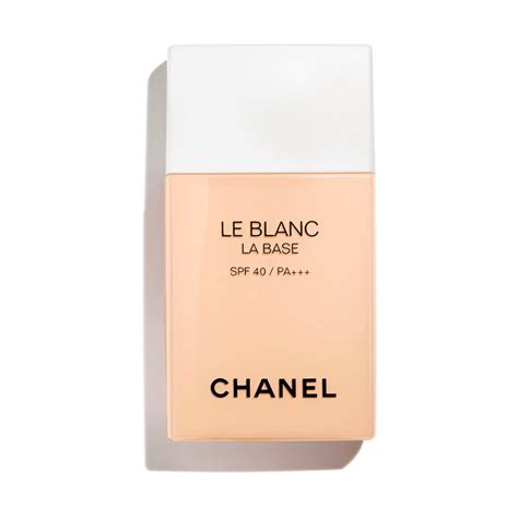 chanel la base spf 40|chanel le blanc makeup.